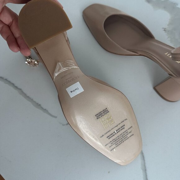 LK BENNETT HEELS DARLING NUDE COLOR REAL LEATHER SIZE 39 (9US) - Picture 5 of 9